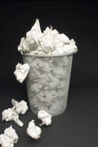 crumpled paper